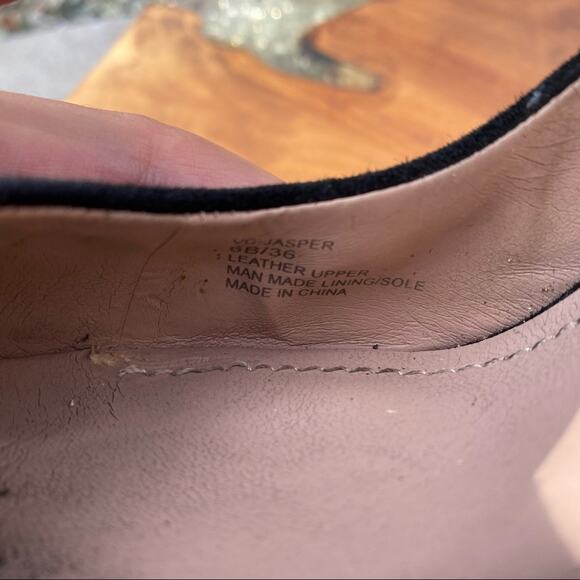 VINCE CAMUTO Black and Purple Suede Mary Jane Platform Pump Heel Size 6 - Picture 8 of 8